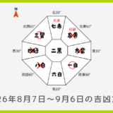￥100｜四緑木星｜2026年8月7日～9月6日の吉方位・凶方位