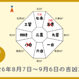 ￥500｜総合｜2026年8月7日～9月6日の吉方位・凶方位