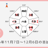￥100｜七赤金星｜2026年11月7日～12月6日の吉方位・凶方位